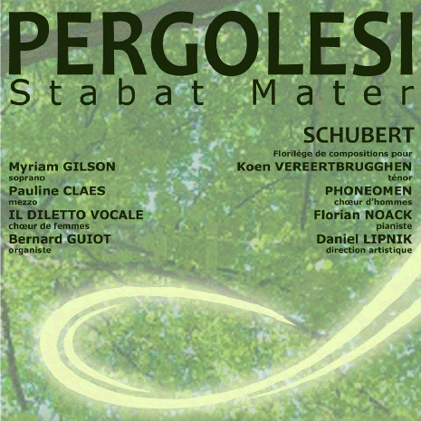 Affiche Concert Pergolesi - Schubert