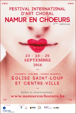 Affiche festival Namur en Chœur