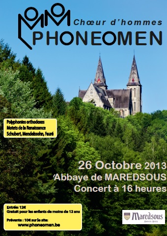 Affiche du concert de Maresous